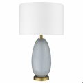 Homeroots 28.5 x 16.5 x 16.5 in. Trend Home 1-Light Brass Table Lamp 399171